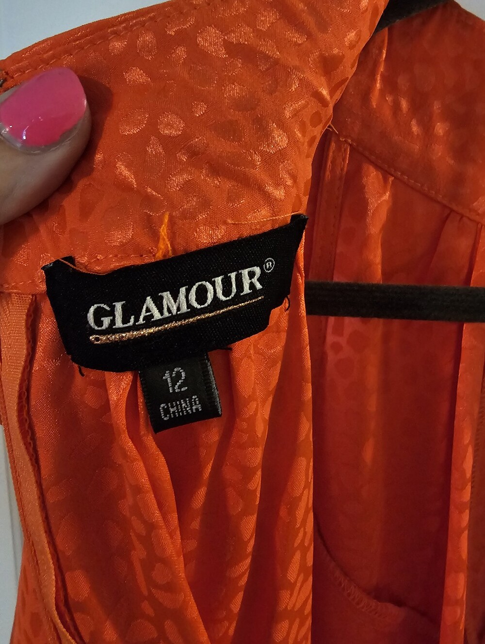 Nwt Glamour Orange Dress Size 12 - Picture 4 of 8